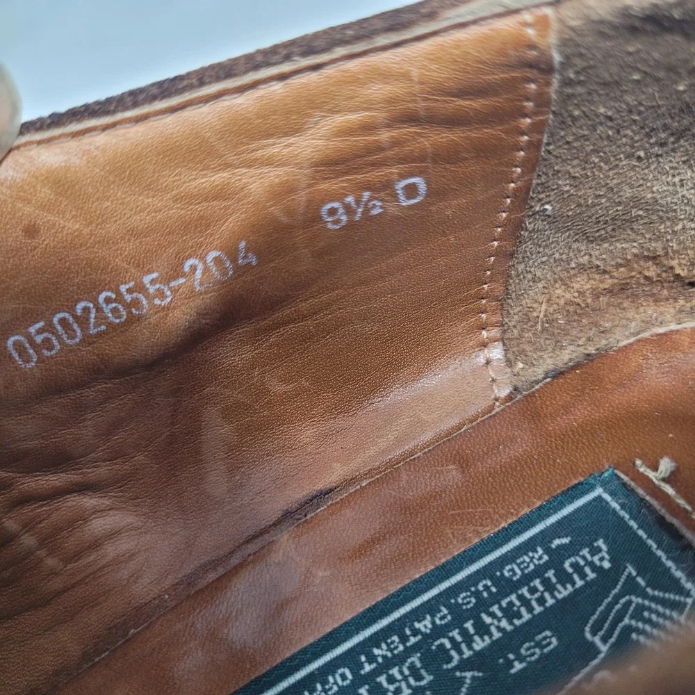 VTG Polo Ralph Lauren Country Shoes 9.5 Brown Suede Monk Strap Oxford Caldwell